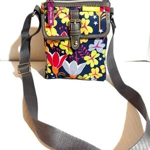 Lily Bloom Multicolor Floral Crossbody Bag